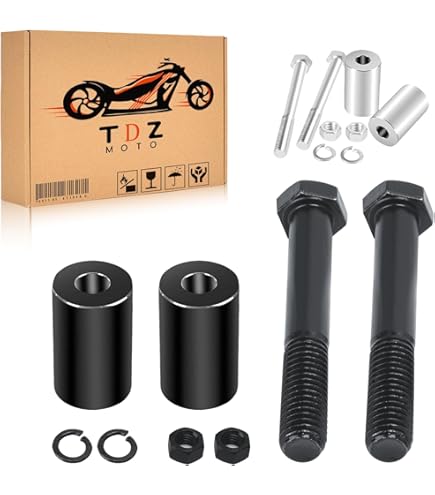 ハーレーダビットソン　ライザーセット　1インチハンドル用 セール】トール ハンドルバーライザー ブラック 1インチハンドル